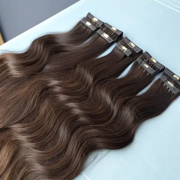 Remy Human Hair Extensions - 20 Inch Wavy