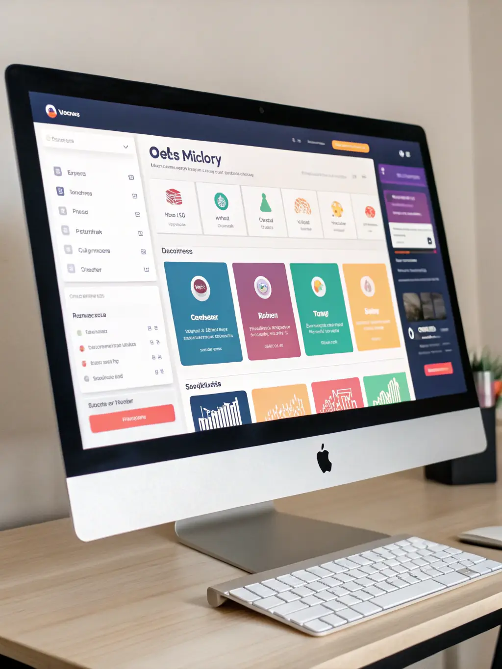 A vendor dashboard interface showcasing product listings, order management, and sales analytics, emphasizing ease of use and control for sellers on the All mane platform.