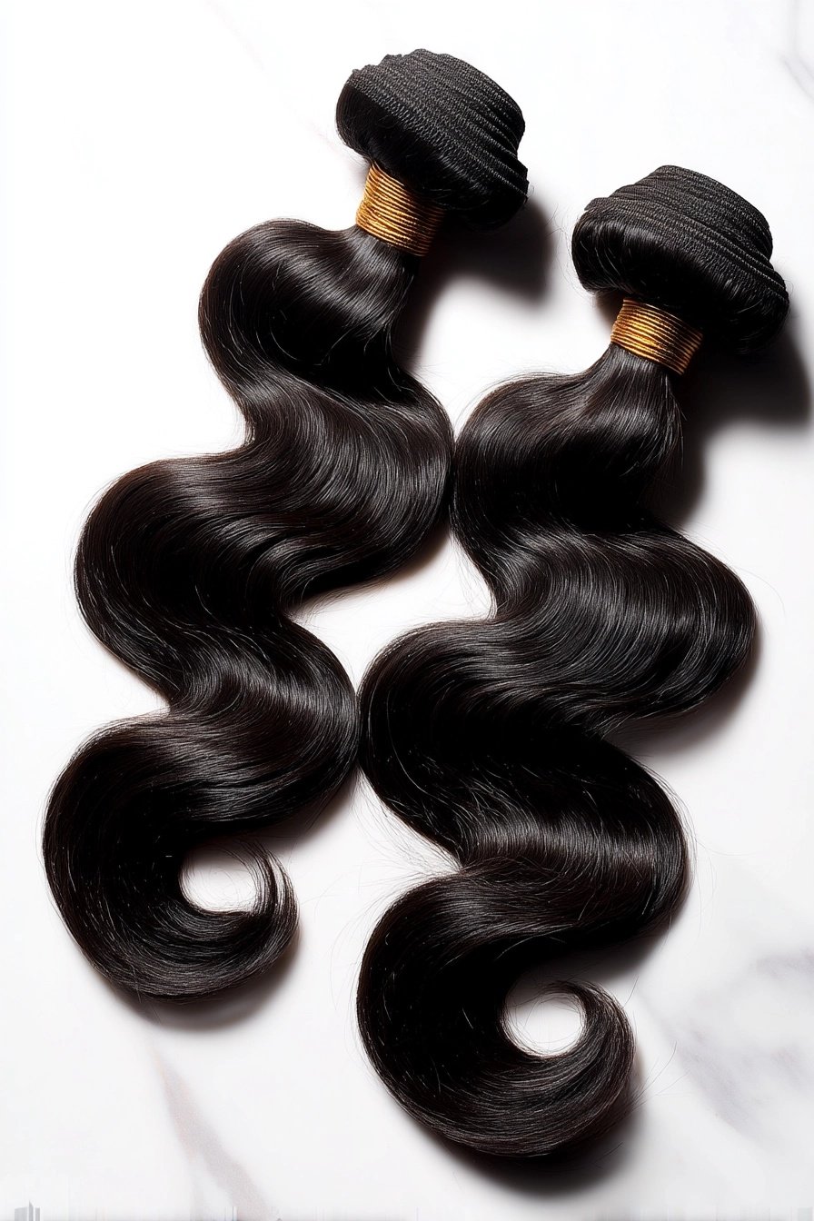 IMG_9456 New Body Wave 12A Human 2 Hair Bundles - Image 1